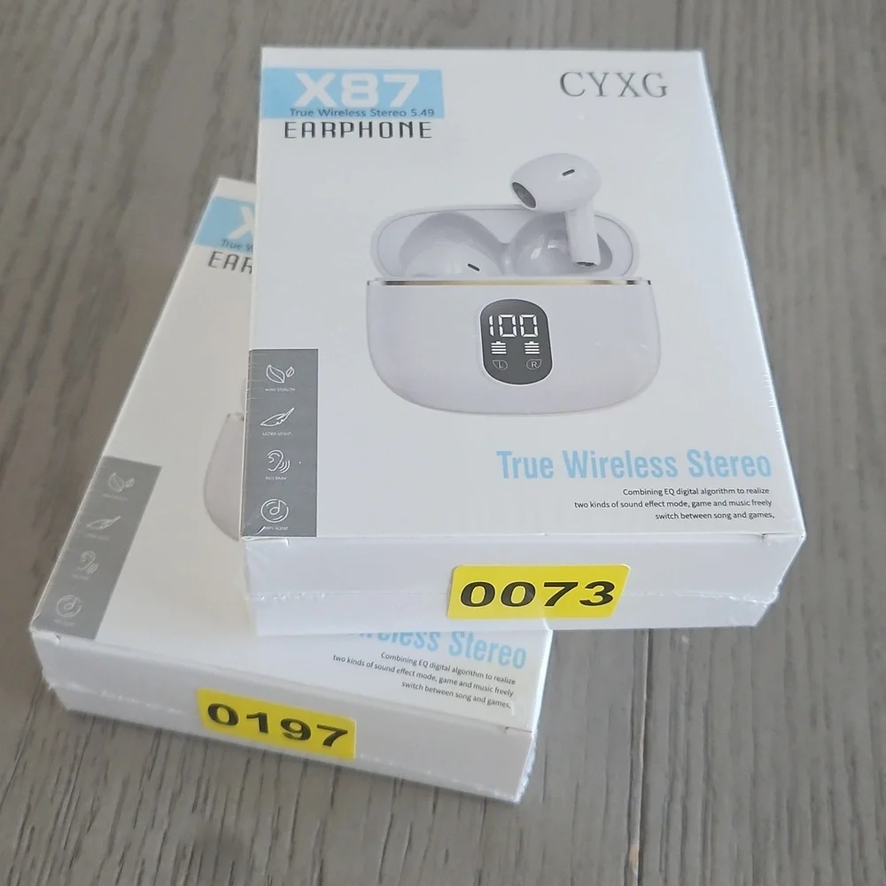X87 True Wireless Stereo Earbuds - White